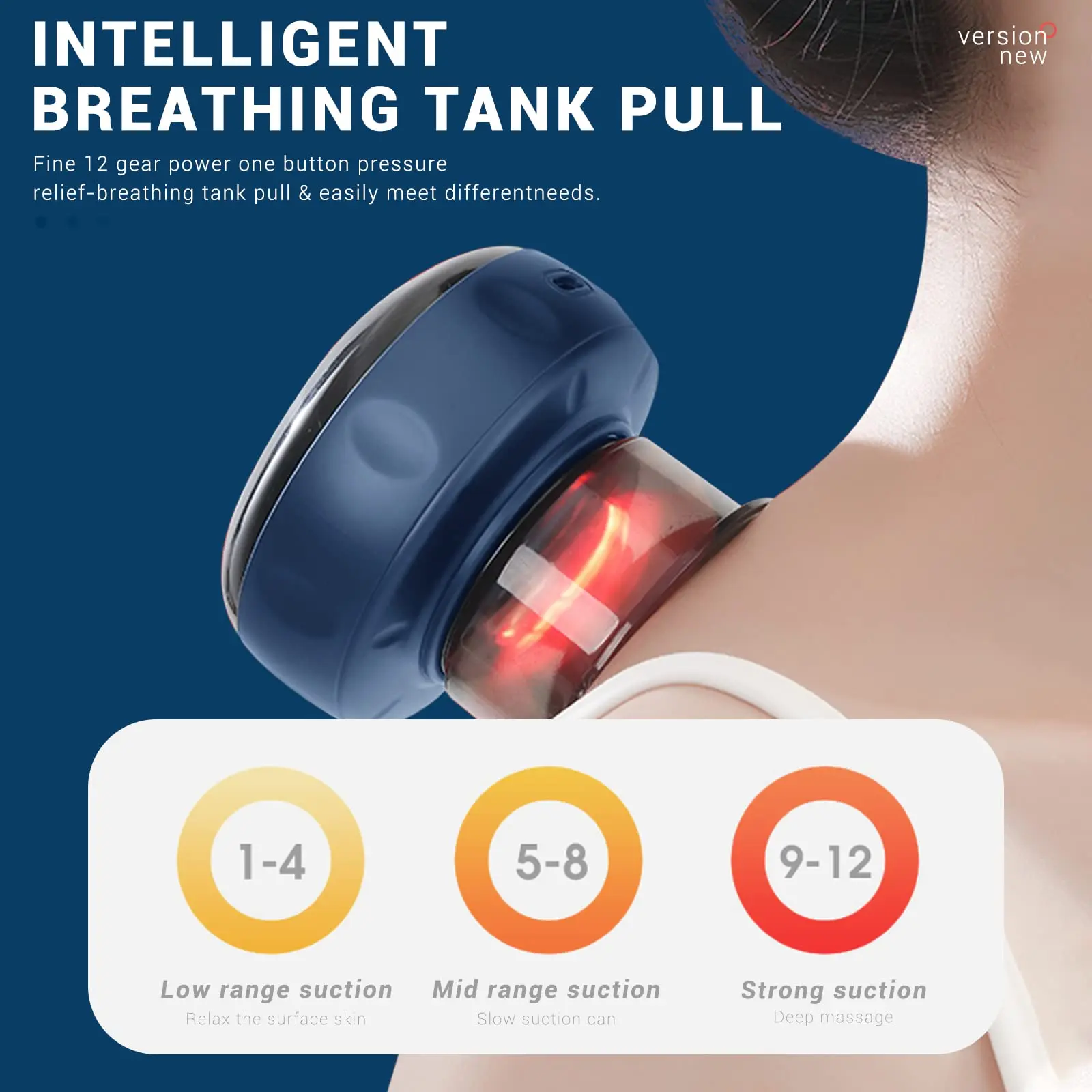 Electric Cupping Set VACUUM Cupping Device Suitable for Neck Shoulder and Back Massage Scraping and Other Purpose
