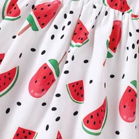 Robe d'été pour filles à imprimé pastèque, style vacances 5