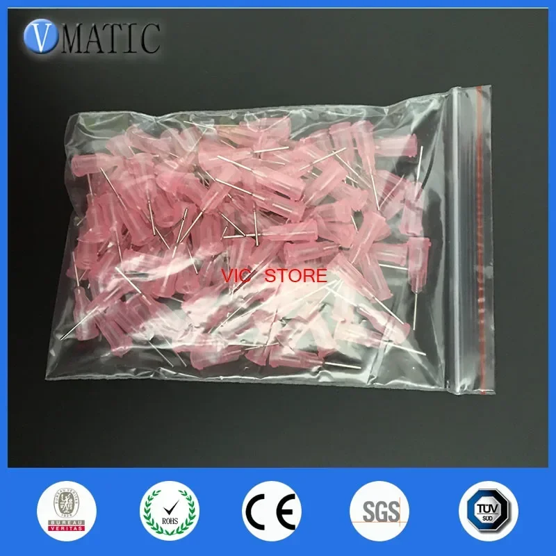 100Pcs/Bag 20G Luer Lock S.S. Glue Dispensing Needles, Disposable Dispenser Needle Tip With 0.5'' Length