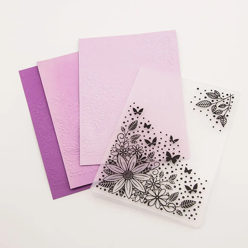 Plastic Embossing Folder Embossing Folder 3D Embossing for DIY Card Making Scrapbooking Paper Photo Album Decoration