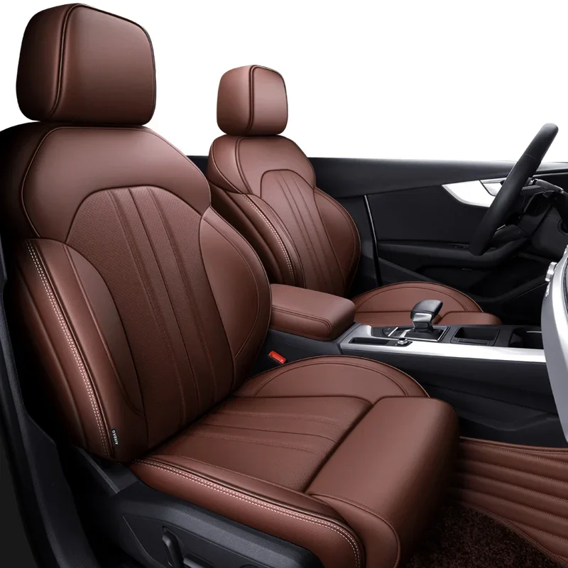 

Audi Custom Fit Car Accessories Seat Covers for 5 Seats Full Set Top Quality Leather Specific for Audi A4 A6 A3 Q5 Q7 TT A7 Q3