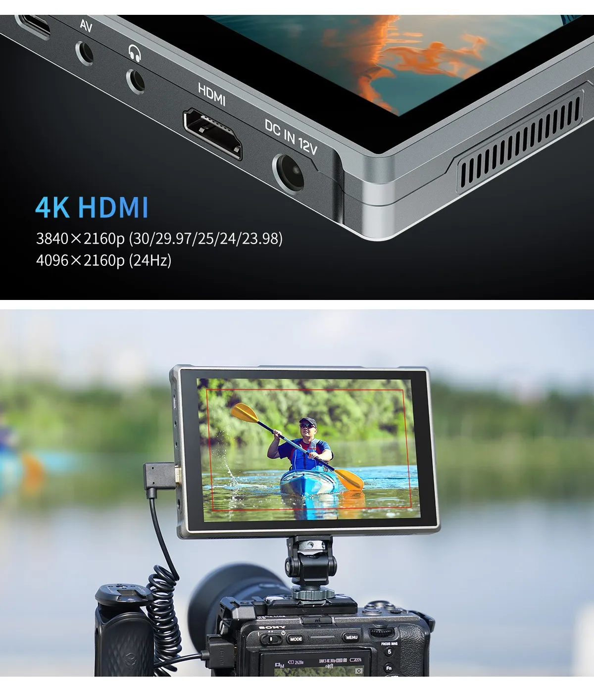 FW759 PRO 7" IPS HDMI On-Camera Touchscreen Camera Monitor