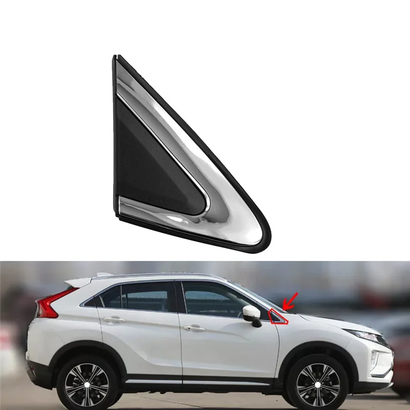 Mitsubishi Eclipse Cross 2018-2021 사이드 미러 삼각형 펜더 코너 커버 삼각형 창 장식 패널 전문가