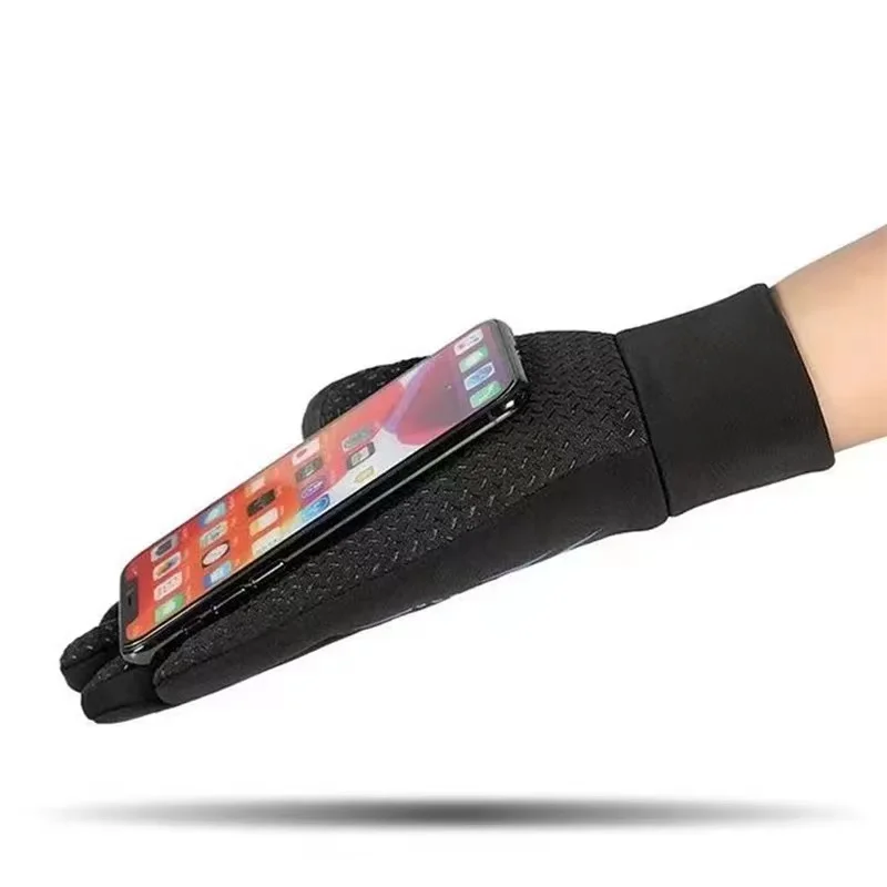 WRELS Autumn Winter Warm Cycling Gloves Waterproof Thermal Touch Screen Riding Cycling Skiing Non-slip Winter Bike Gloves Men 5