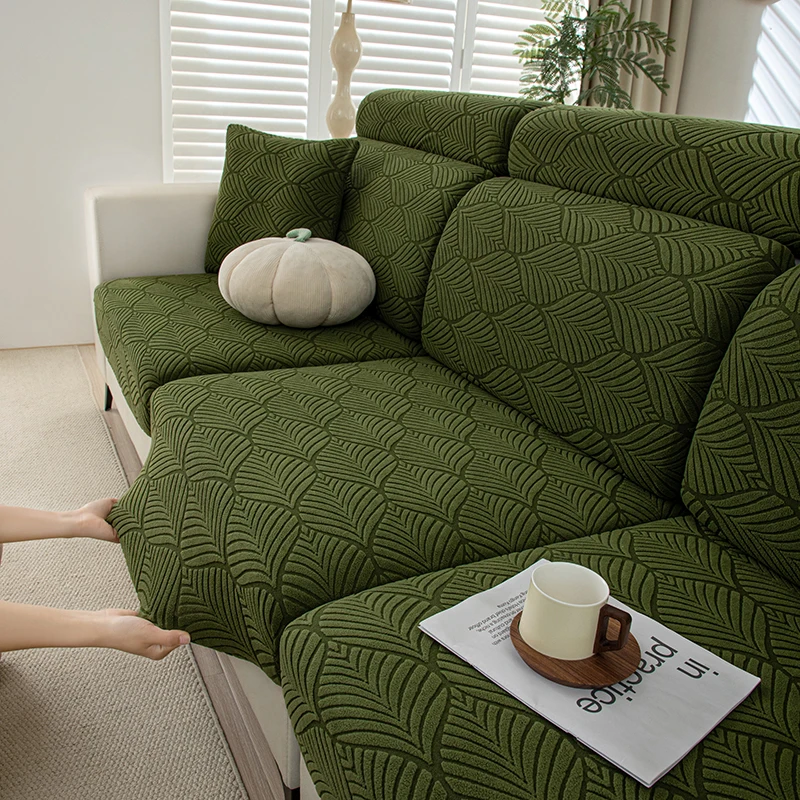 Thick Plush Sofa Cover Image 5