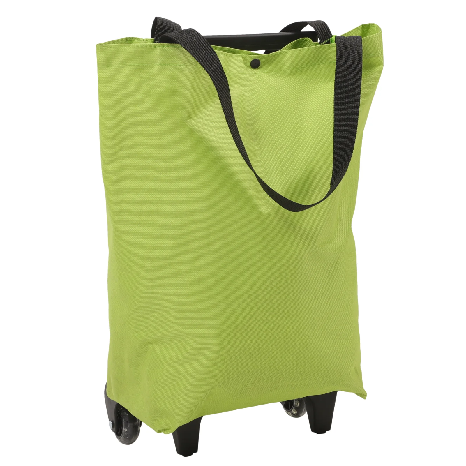 

Shopping Tug Bag Foldable Grocery Tension Rod Rolling with Wheel Cart Wheels Metal Trolley Tote