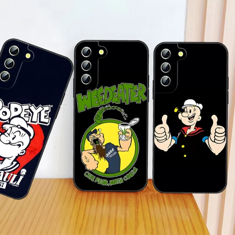 Custodia Per Telefono Con Spinaci Popeye Per Samsung Galaxy S23 S21 S22 S20 S30 Ultra Fe S10 S8 S9 Note 20 10 Pro Plus Cover Posteriore