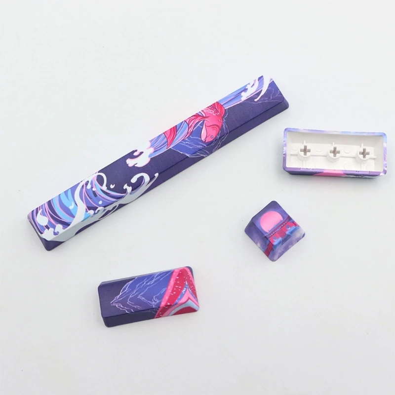 Enhanced PBT Dye-Subbed Keycap Set - 4 Keys and 6.25u Spacebar