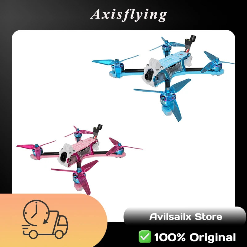 Axisflying Bando 5 6S FPV Drone, BANDO Style Cinematic Freestyle Quadcopter with STM32H743 FC & GPS, Analog or O4 Air Unit Versi
