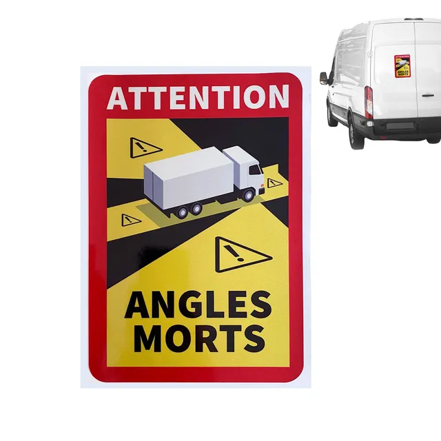 Adesivi Angoli Morti Per Autobus E Camion - Obbligatori Per La Francia (10 Pezzi) - Foto 3