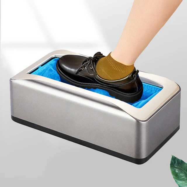 Automatic Disposable Shoe Cover Waterproof Overshoes Dispenser Portable  Hand-free Machine For Home, Office, Supermarket, Factory - Shoe Dust Covers  - AliExpress