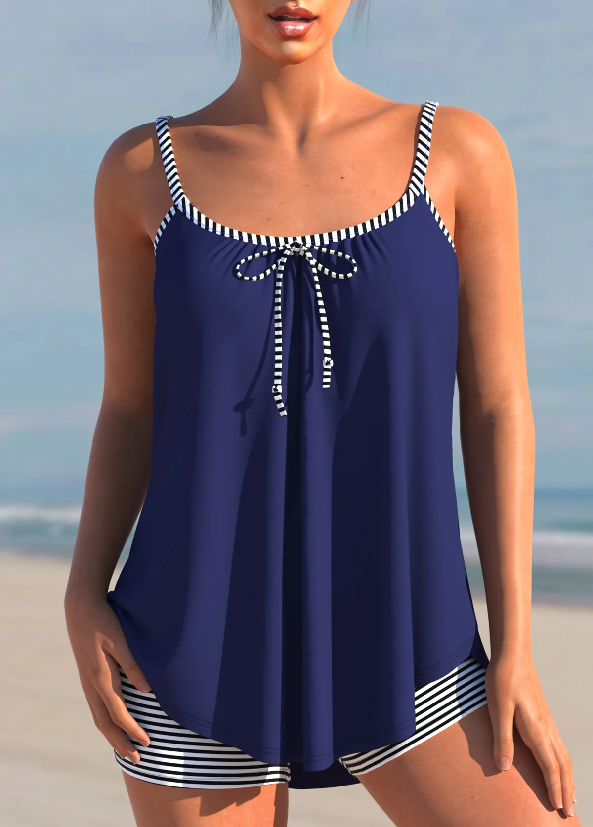 Women Two Piece Tankini Bathing Suit Sexy High Waist Summer New Design Printing Swimdrss Swimwear Beachwear Monokini Swimsuit