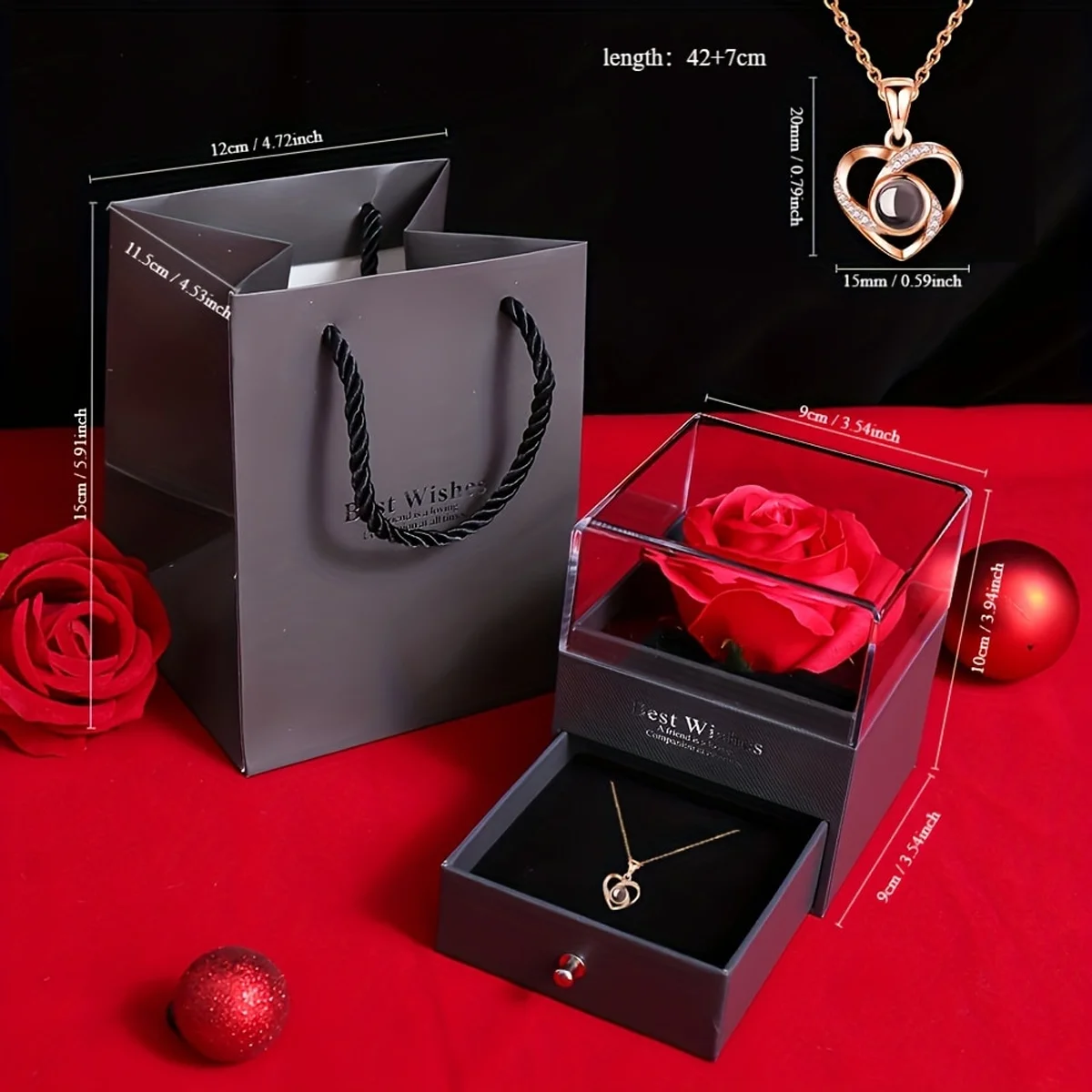 Ladies' Necklace Jewelry Gift Set,for Daily Wear, Gifting, Mother,Grandmother,Wife,Girlfriend Birthday Anniversary Romantic Gift - 6