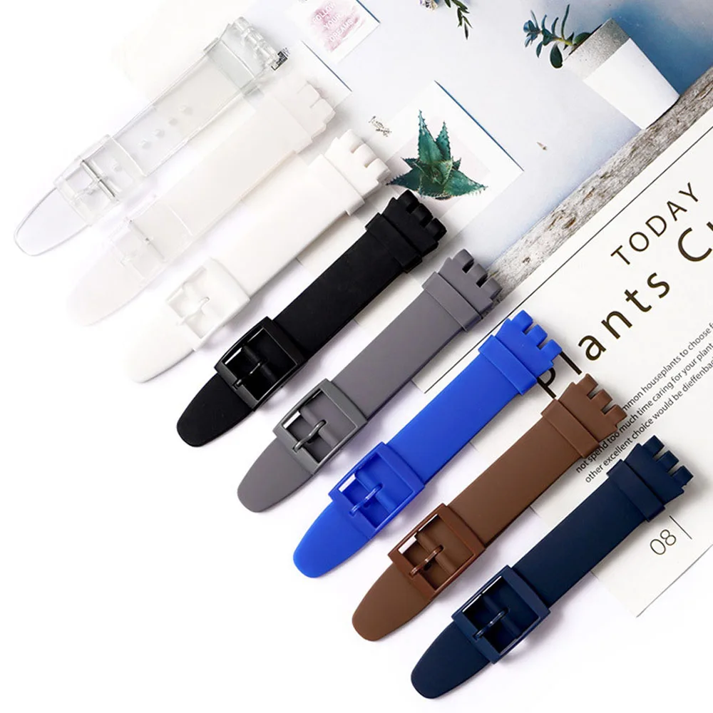 Universal Waterproof Sport Silicone Watch Strap - Soft Rubber Replacement Wristband