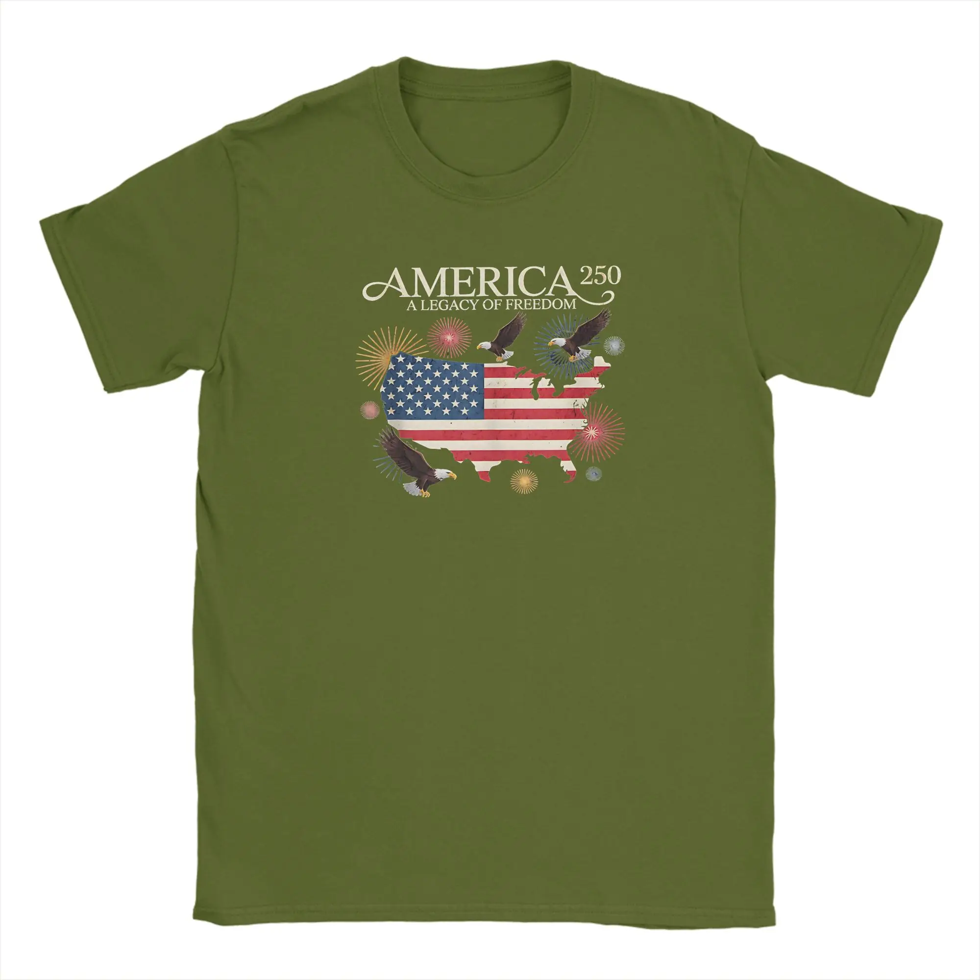 Vintage 250th Anniversary US Flag Short Sleeve T-Shirt