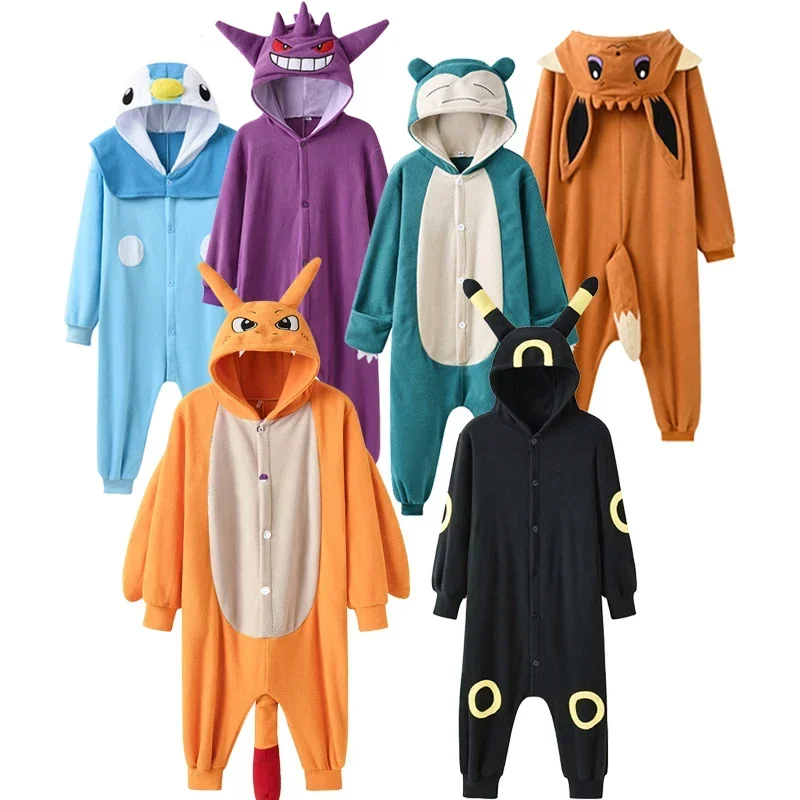 Onesie Charizard pour enfants, costume de Halloween pour filles, pyjama pi&egrave;ce enfants, Gengar, Kigurumi, Umbreon, Eevee