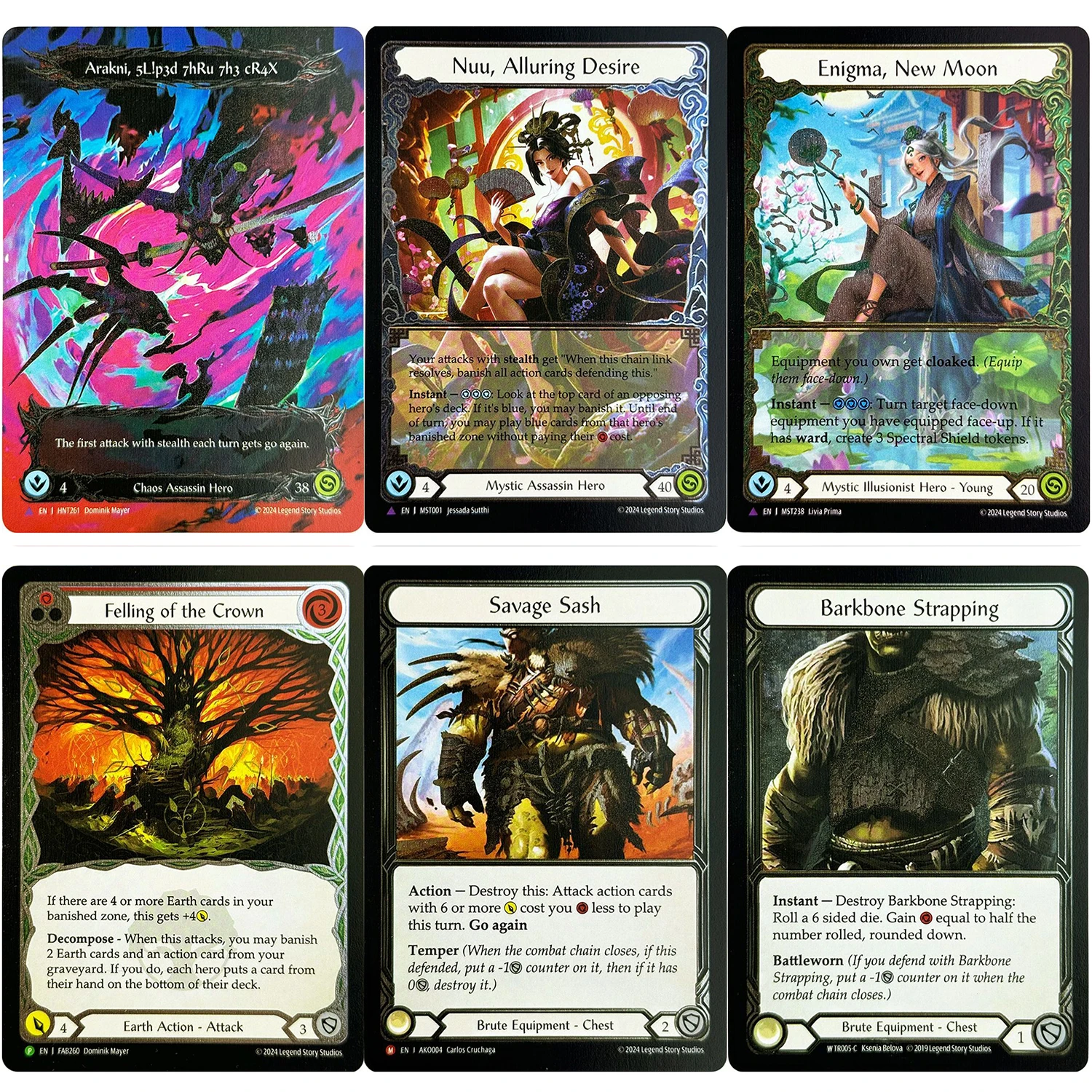 FAB Cold Foil TCG Proxy Game Cards Barkbone Strapping Savage Sash