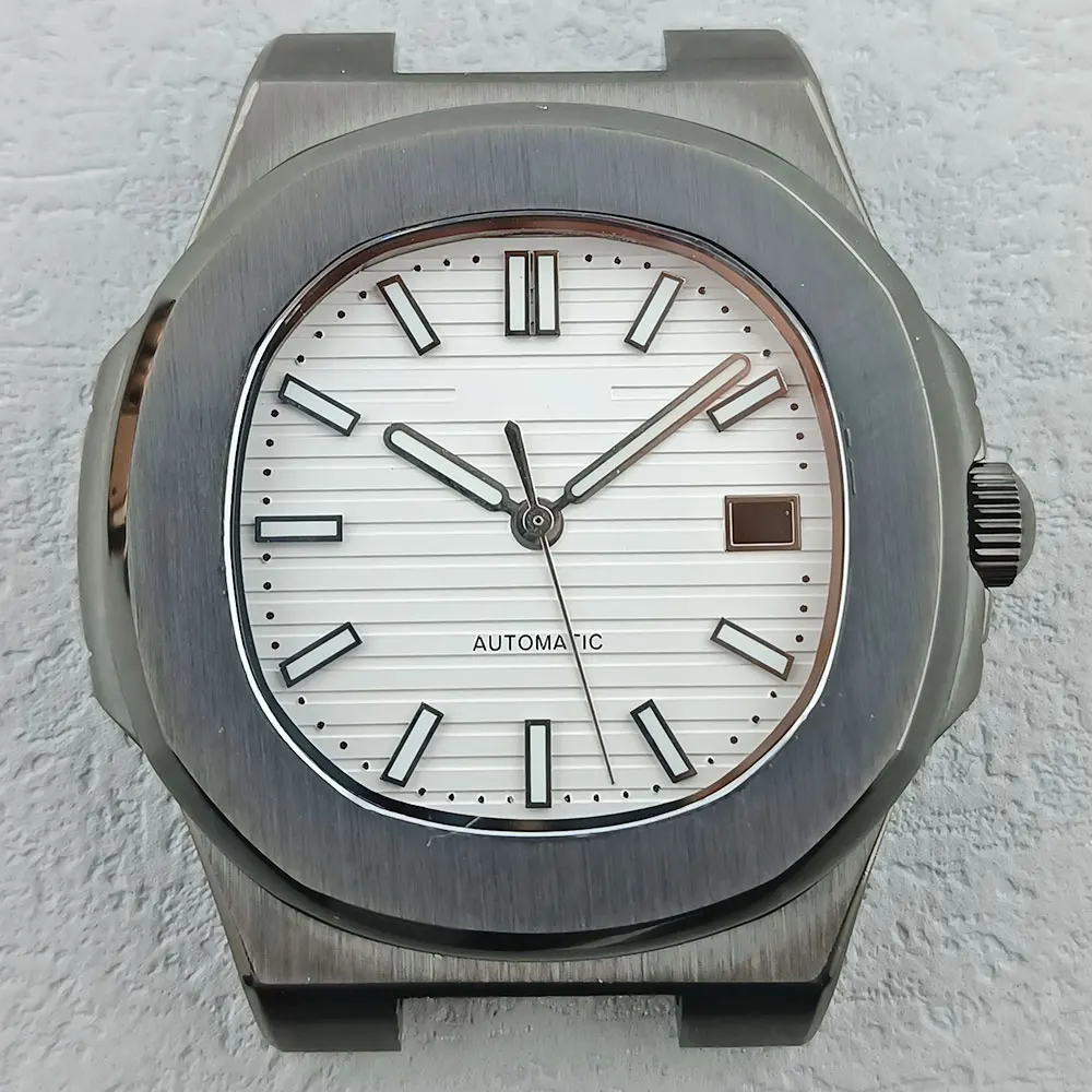 

41mm NH35 movement watch case 316L stainless steel sapphire glass transparent case waterproof case 10BAR water resistance