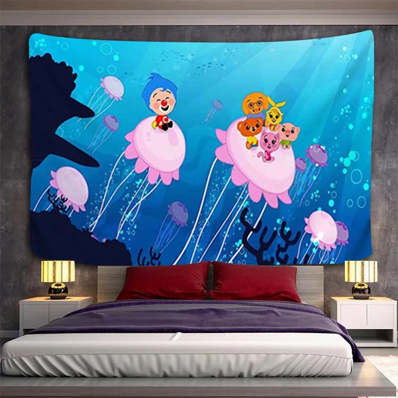 

Декоративный настенный гобелен, украшение для комнат, милый домашний декор, гобелены, аниме, подвесные головные уборы, кавайная спальня