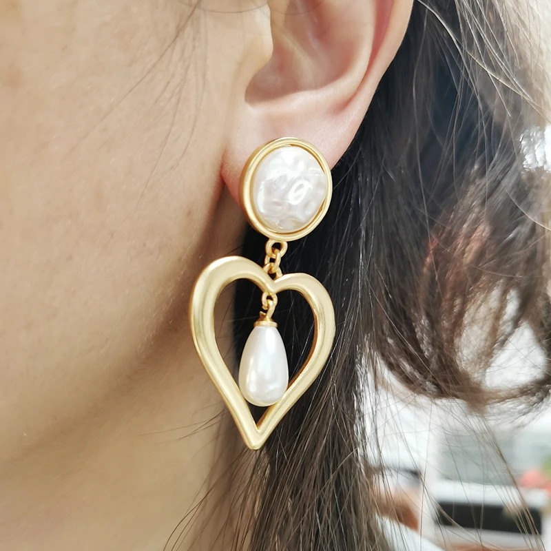 Бусы Роскошные дизайнерские ювелирные изделия Oorbellen Voor Vrouwen עים ם Earrings женские серьги в форме сердца