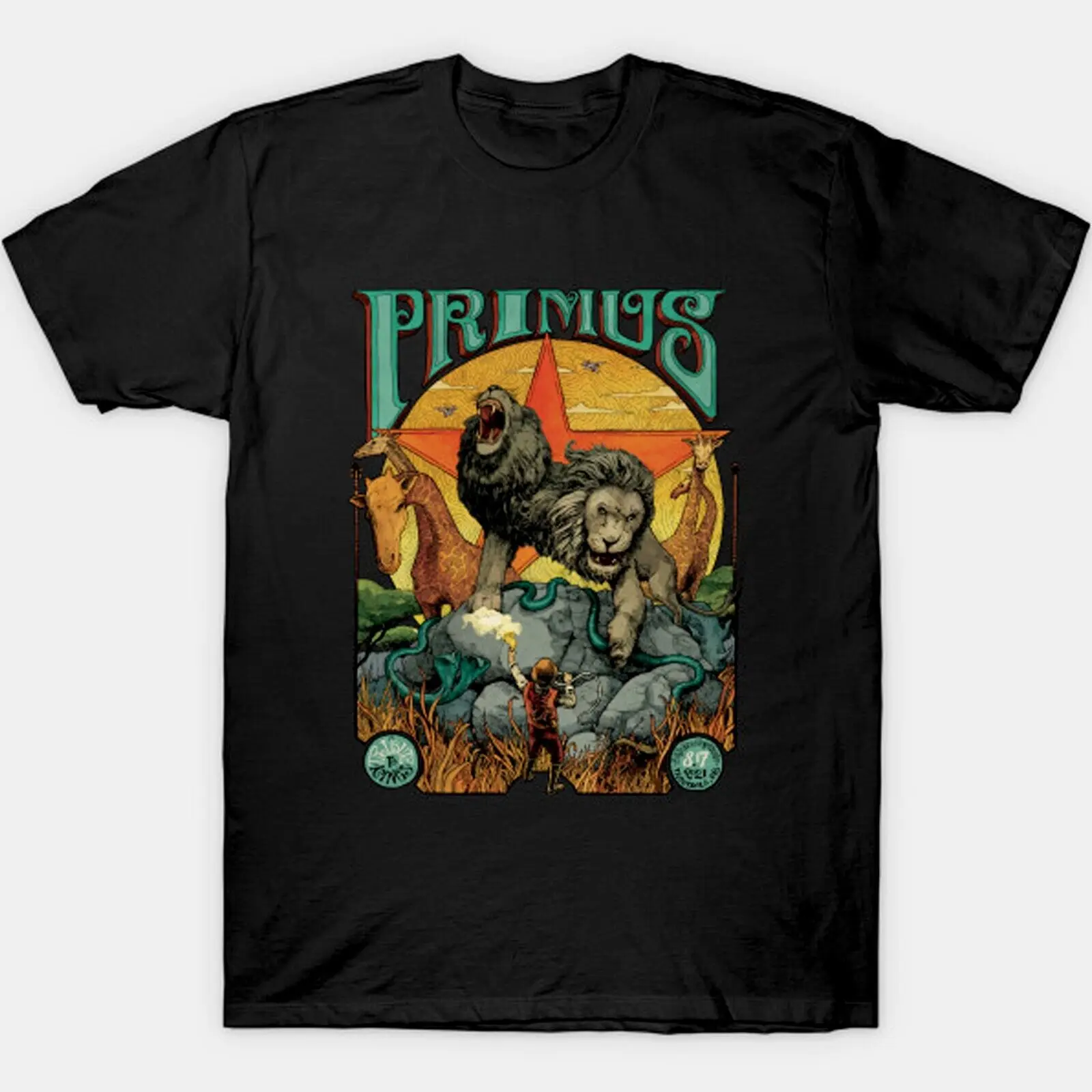 T-Shirt Vtg Primus Band Classic Black S-234Xl Tee Tha1548
