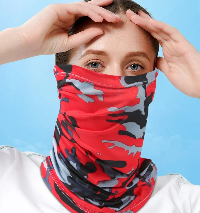 Description Picture 2 of itemUV Protection Scarf Ice Silk Face Cover mask Neck Tube Quick-drying Outdoor Fishing Cycling Magic Motorcycle Breathable Bandana