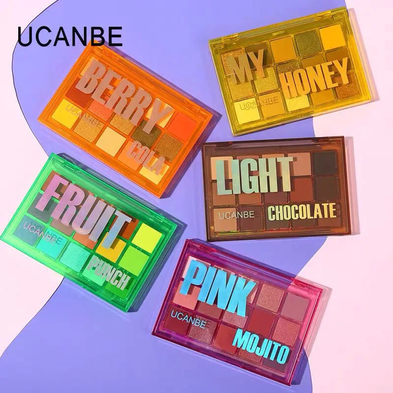 UCANBE Macaron 15 Color Eyeshadow Palette Shimmer Glitter Matte Matellic Eye Shadow Makeup