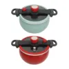7L Pressure Soup Pot Multifunctional Micro Pressure Cooking Pot Flameproof Anti Stick Binaural Clip Visual Pot Lid for Kitchen 6