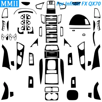 인피니티 FX 2009-13 QX70 14 + 피아노 블랙 기어 시프트 윈도우 리프트 공기 배출구 패널 트림 커버, 자동차 인테리어 액세서리 스티커
