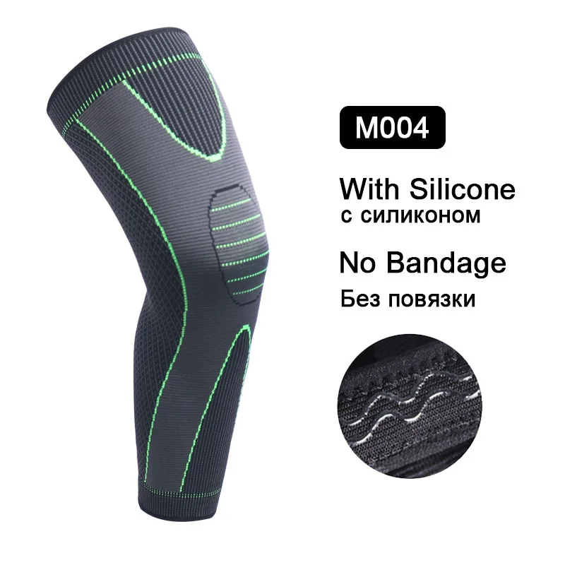1pc Knitted Nylon Sports Knee Support Compression Long Full Leg Sleeve Arthritis Relief Running Warm Knee Protector