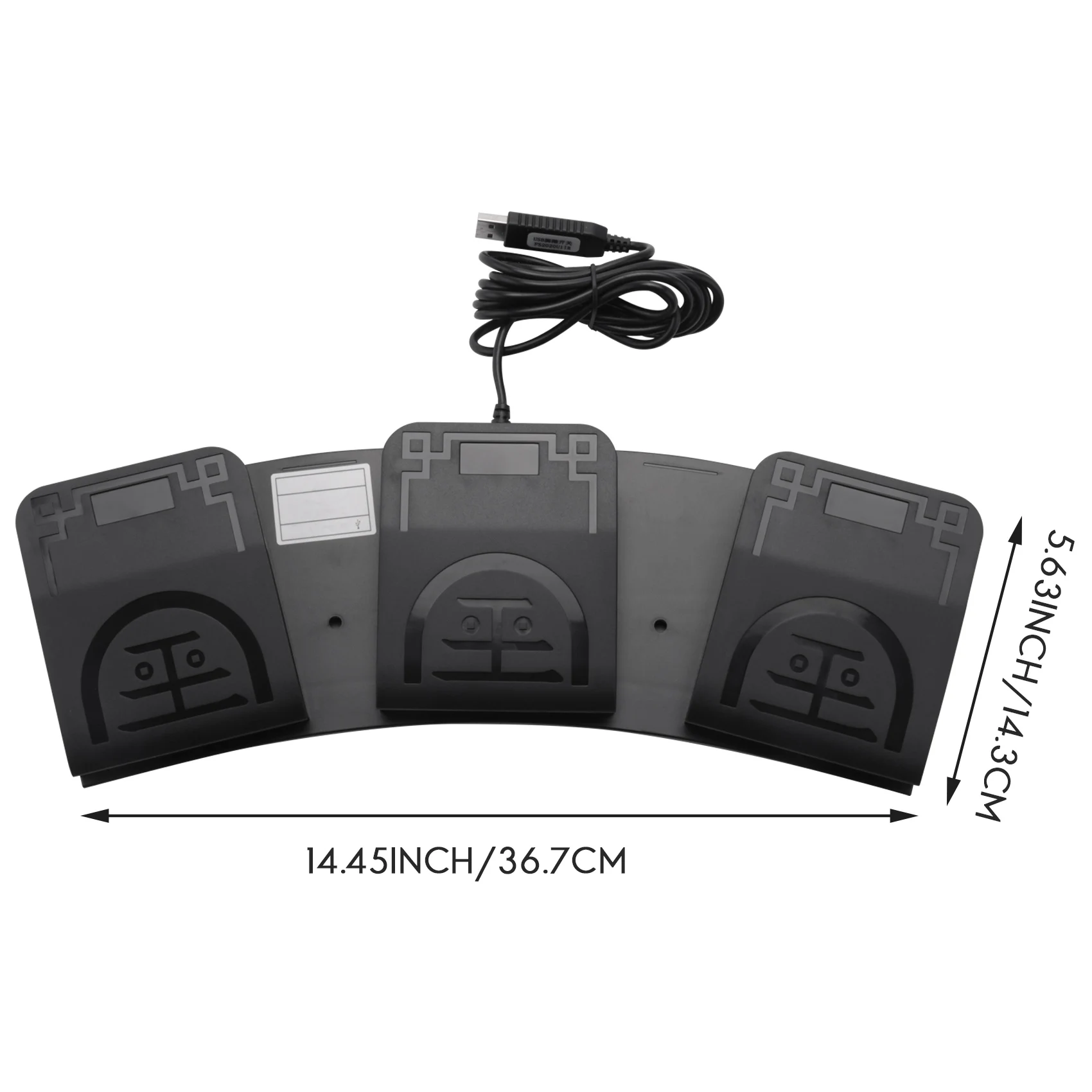 Usb Foot Switch Control Key Teclado de Computador Personalizado Pedal de Ação para Dispositivos Instrumentos Computadores Escritório Fs2023u1 - Imagem 2