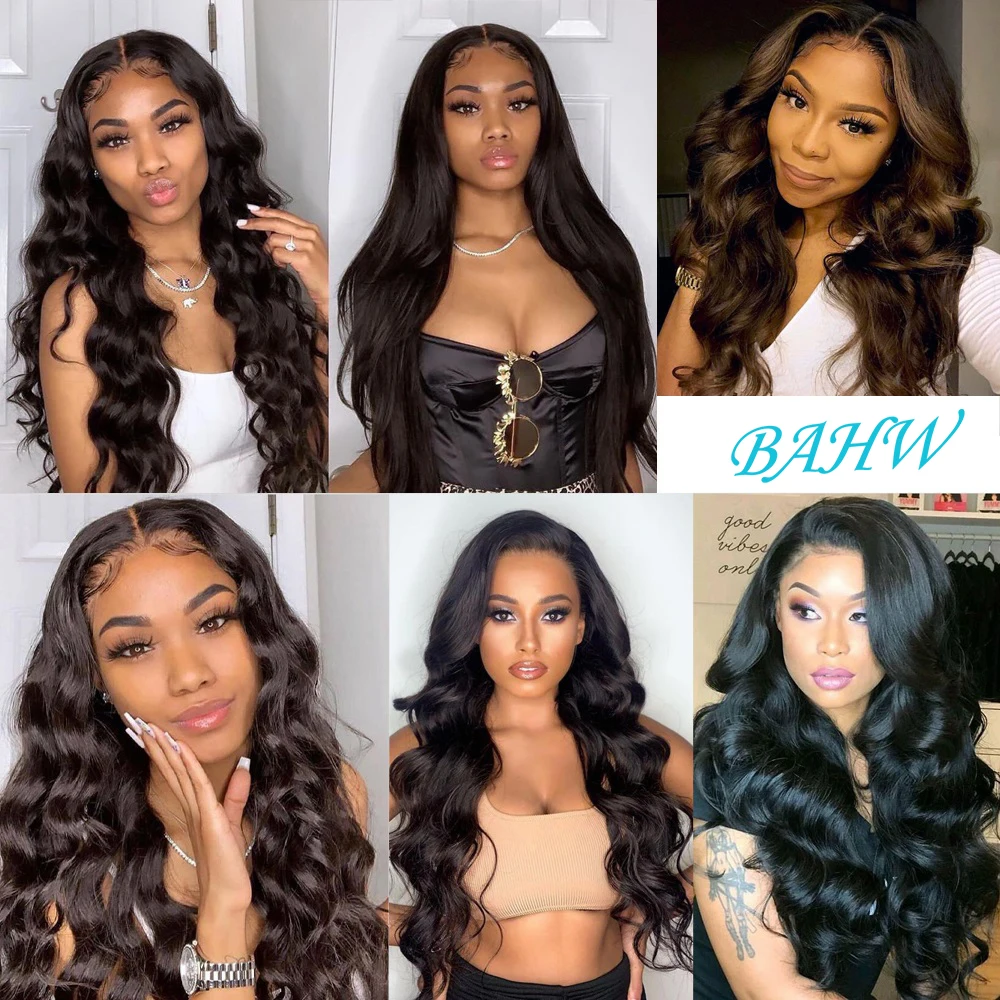 Bahw Body Wave Closure Brazilian Human Hair 4X4 Lace Sluiting Met Baby Hair 8-20 Inch Natuurlijke Kleur Remy Hair Voor Vrouwen