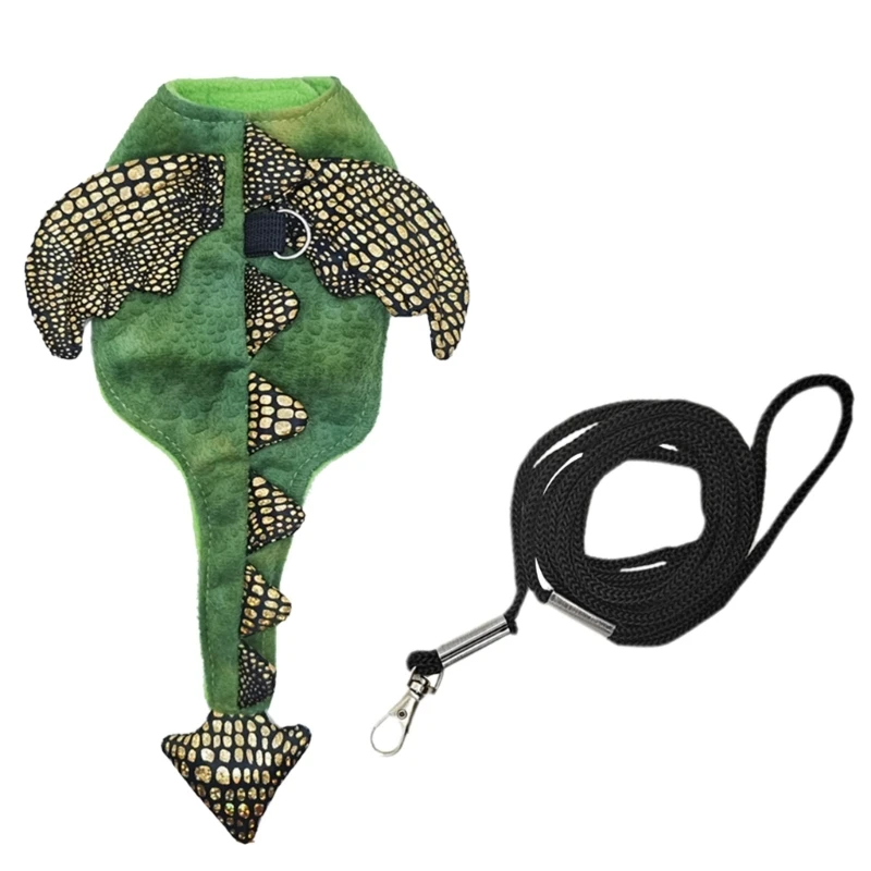 

Жилет для рептилий с поводком для бородатых драконов, одежда для маленьких рептилий, одежда для домашних животных, нагрудный для