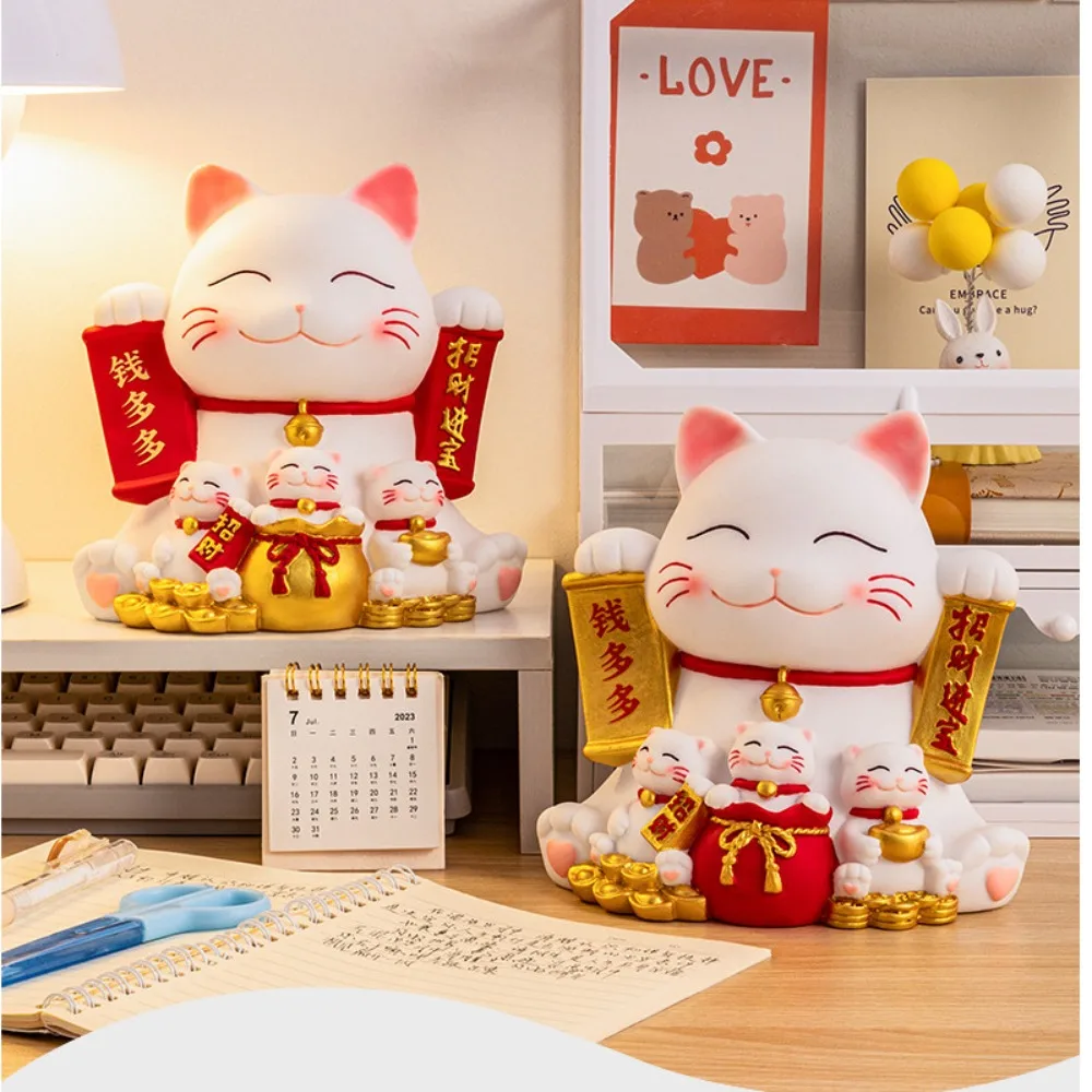 Savings Tank Lucky Cat Piggy Bank Good Symbolism Decorative New Year Saving Box Cartoon Openable Cat Ornaments Kid Toy