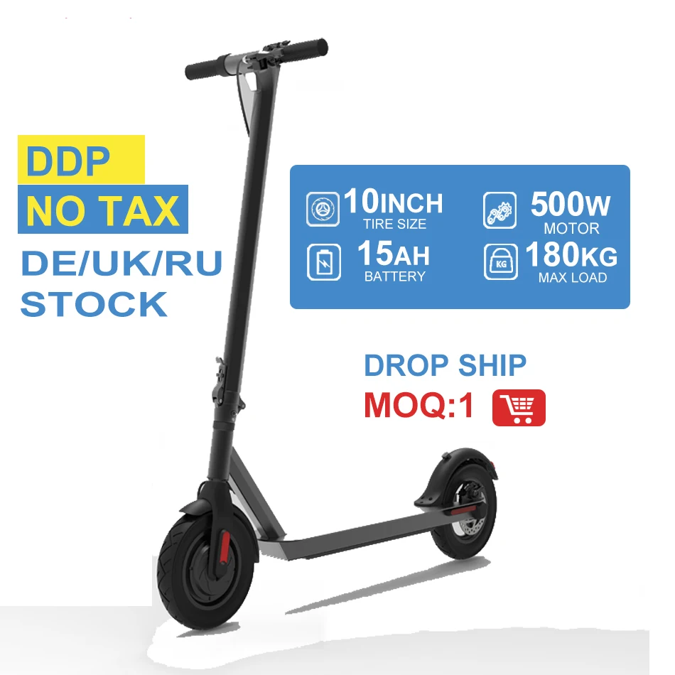 

2023 Cheap Selling 10inch long range electric scooters with 500W powerful motor foldable escooter adult E scooter