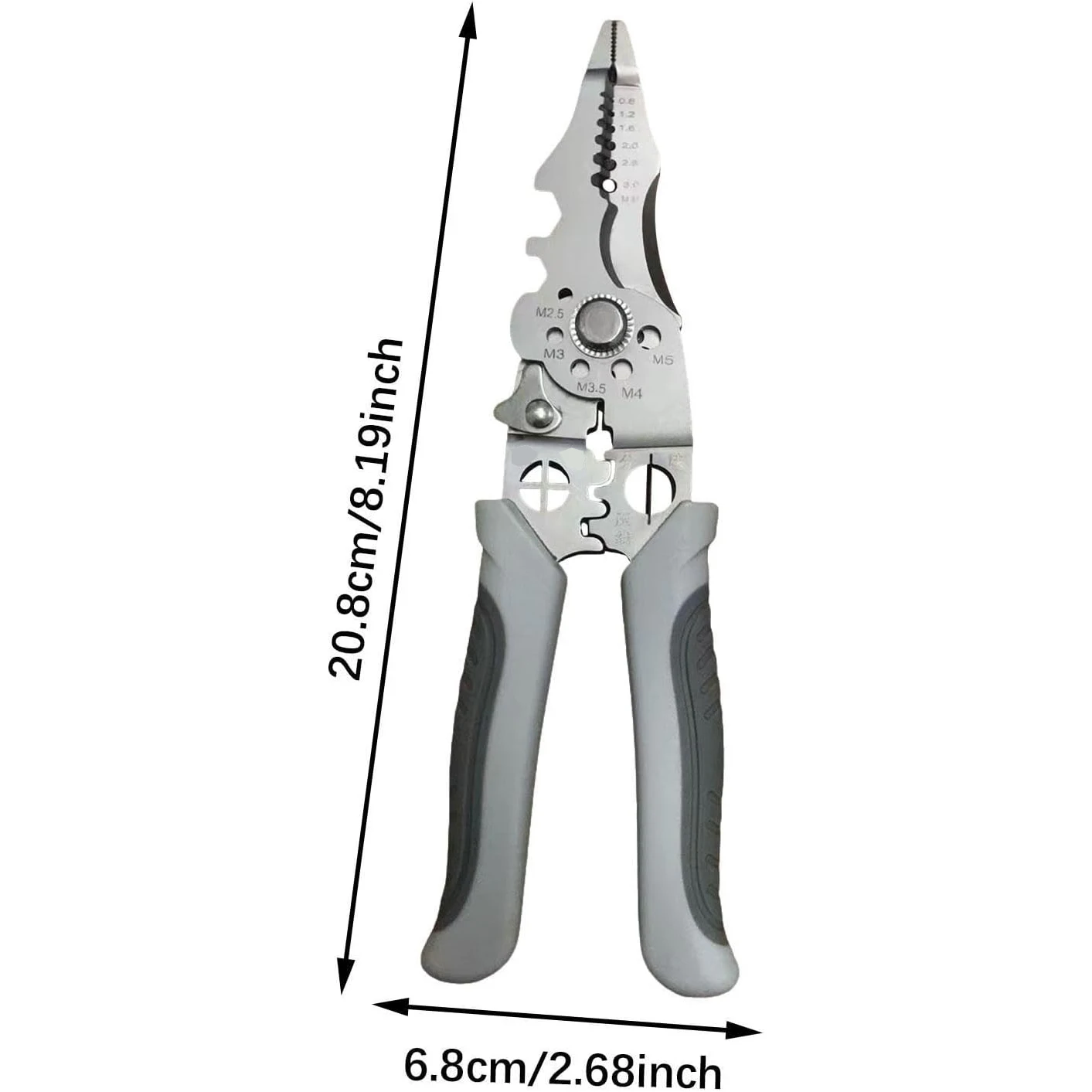 Crimping Cable Cutter Adjustable Automatic Wire Stripper Multifunctional Wire Stripping Crimping Pliers Terminal Hand Tool image 2