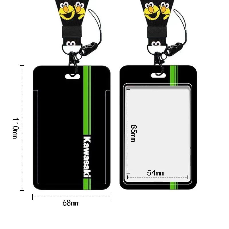 Kawasaki Key Hanging Rope Work Card Sleeve Hanging Neck Strap Rope Card Bag