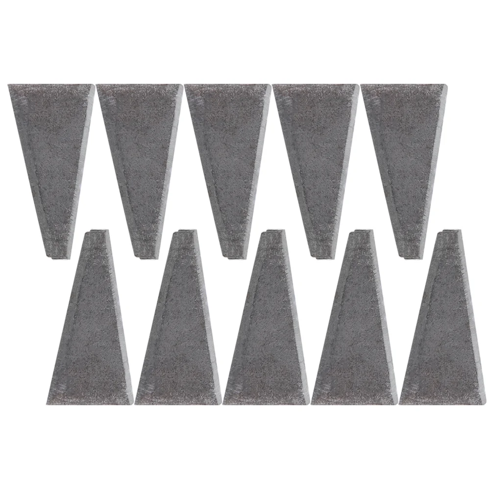 

10 Pcs Triangle Wedge Carbon Steel Wooden Handle Wedges Sturdy Metal Hammer High-carbon Fixing