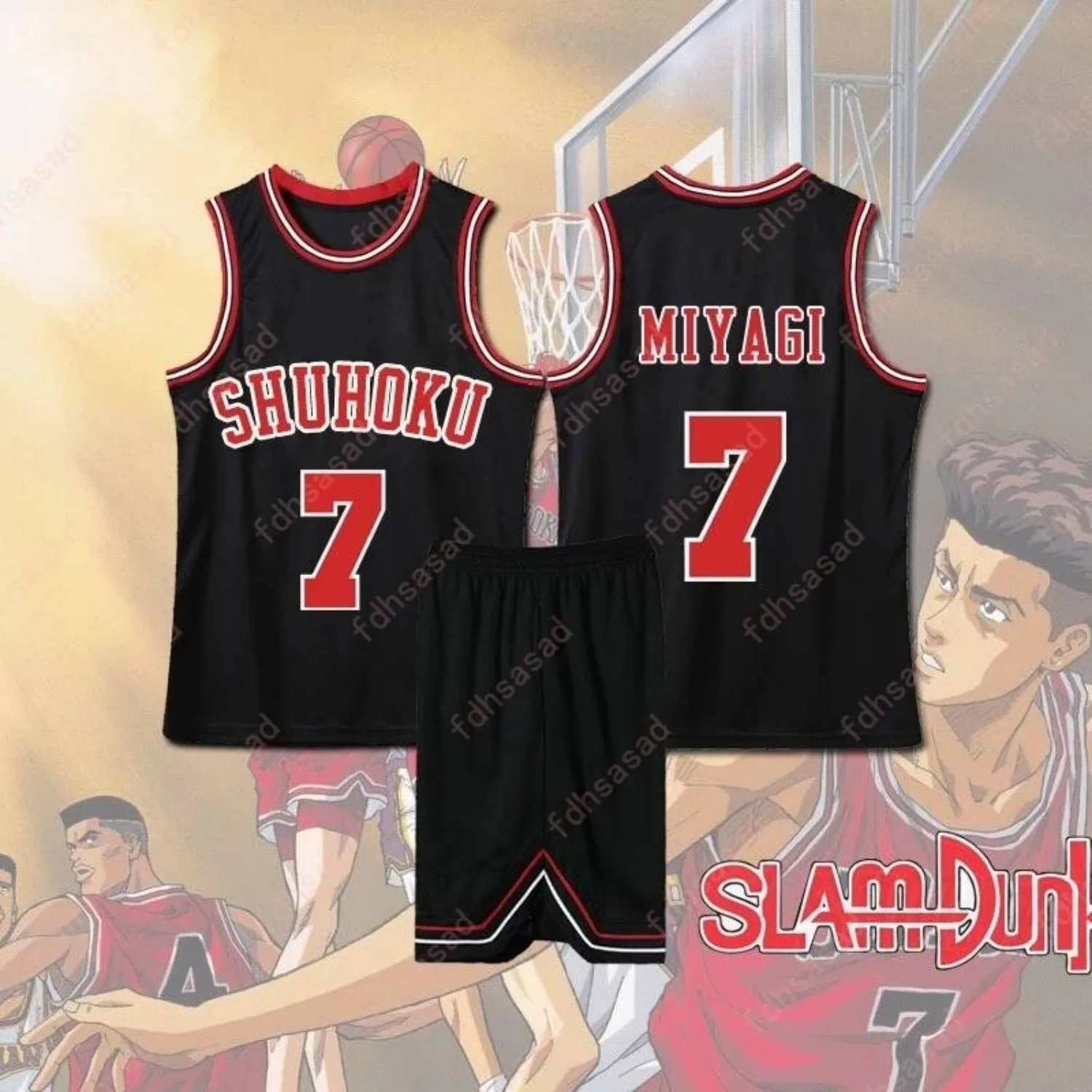 Slam Dunk Casual Sports Basketball Shirt Vest nice and cool Vest Set Outdoor Tank top Summer Men's Sleeveless Tops