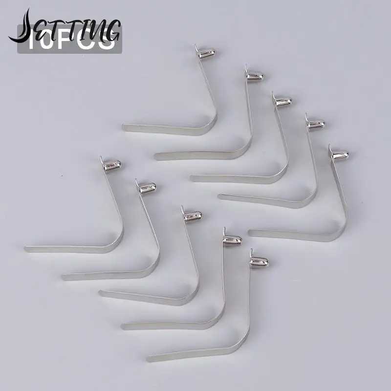 10Pcs Pipe Single Button Snap Locking V Type Caravan Steel Kayak Paddle Spring Clip Push Clamp Tent Pole Pin