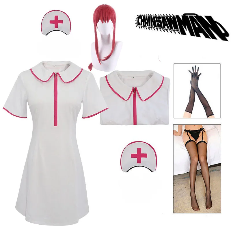Chainsaw Man-Inspired Himeno Nurse Cosplay Costume for Women