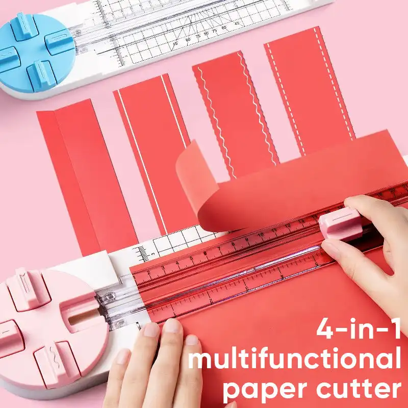 4in1PaperCutter360degreeRotaryHandCuttingPaperTrimmerMulti