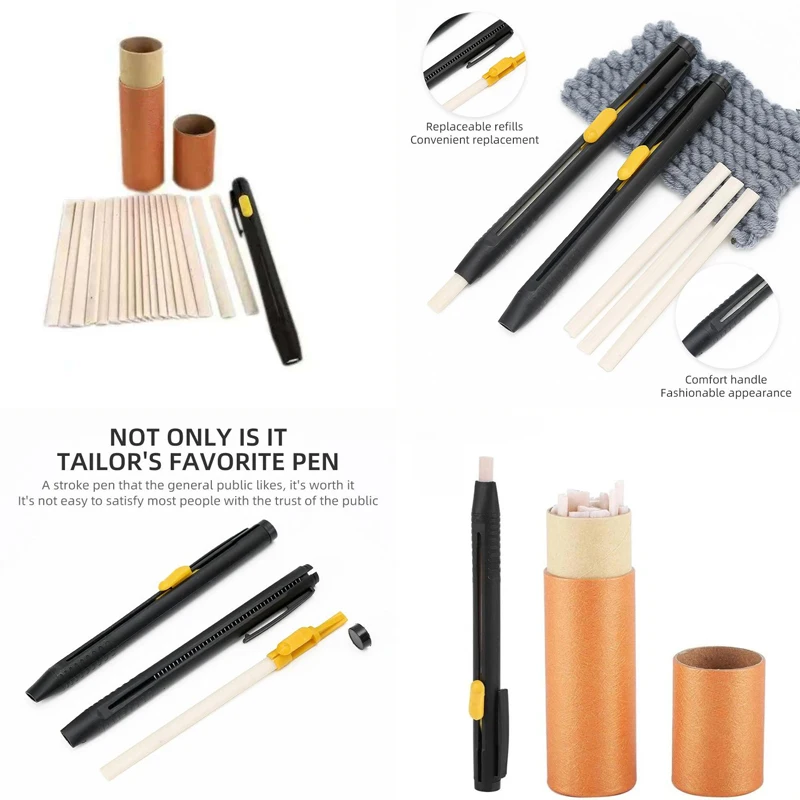 {MX} 20pcs For DIY Craft Sewing Marking Chalk Invisible Chalk Pencil Patchwork Disappearing Fabric Marker Pens Sewing Aids