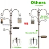 Bird Feeding Station Kit Bird Feeder Pole Wild Bird Feeder Hanging Kit Planter Hanger Multi Feeder Hanging 4