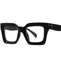 Vintage Oversized Square Anti Blue Light Reading Glasses Women Men Trending Optical Eyewear Finished Hyperopia Eyeglasses +2 +5 2