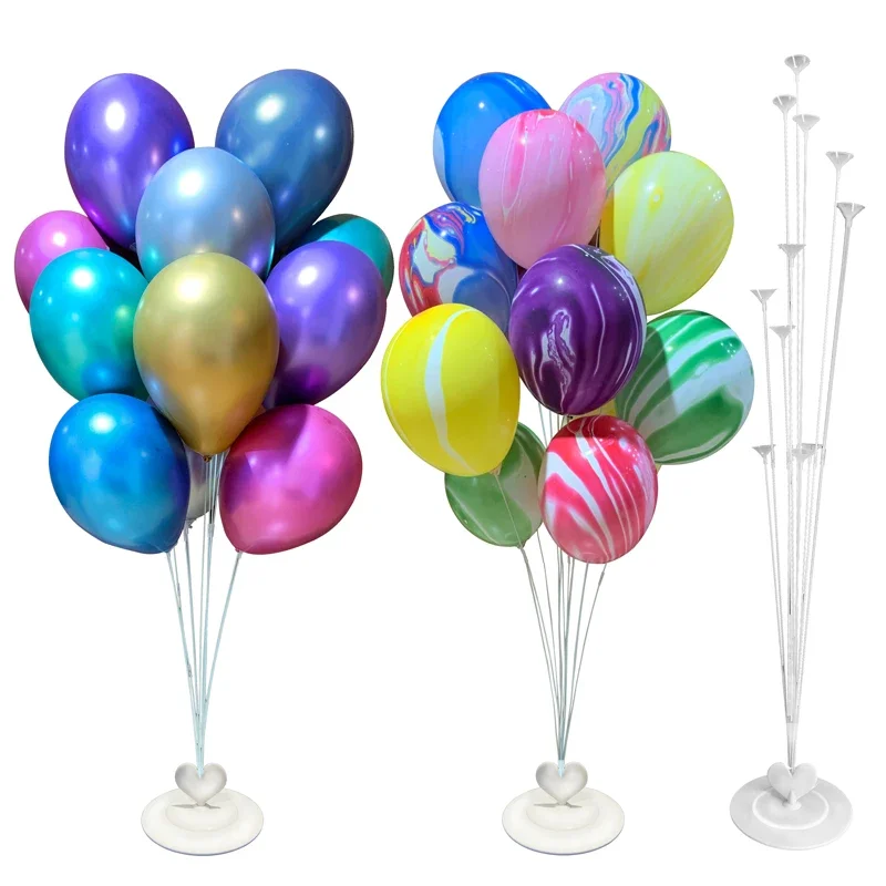 

1/2Set Balloons Stand Column Confetti Balloon Holder Gule Dot Clip Baby Shower Birthday Kids Party Supply Eid Wedding Decoration