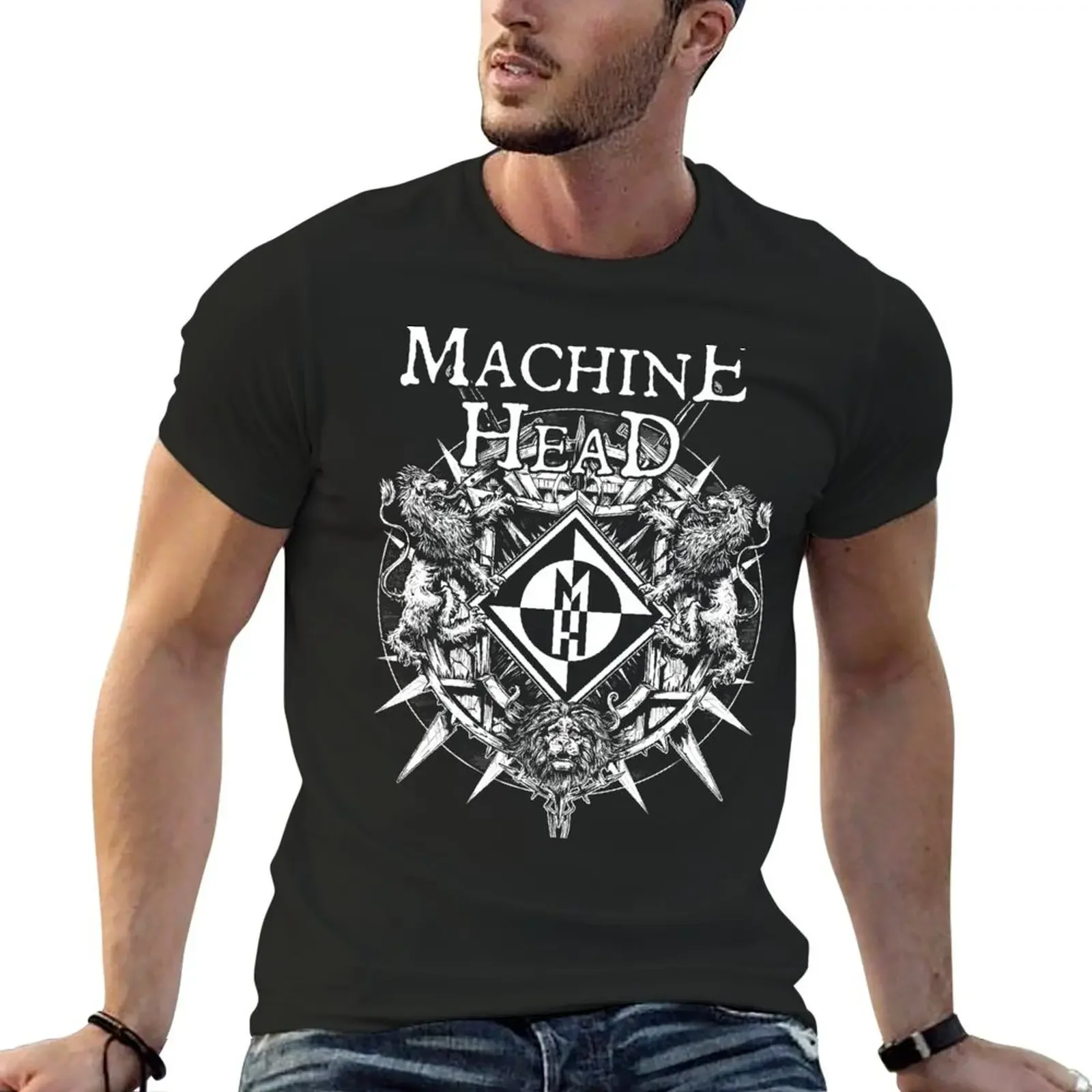 

Machine Head Lion T-shirt sweat sublime t shirts for men pack