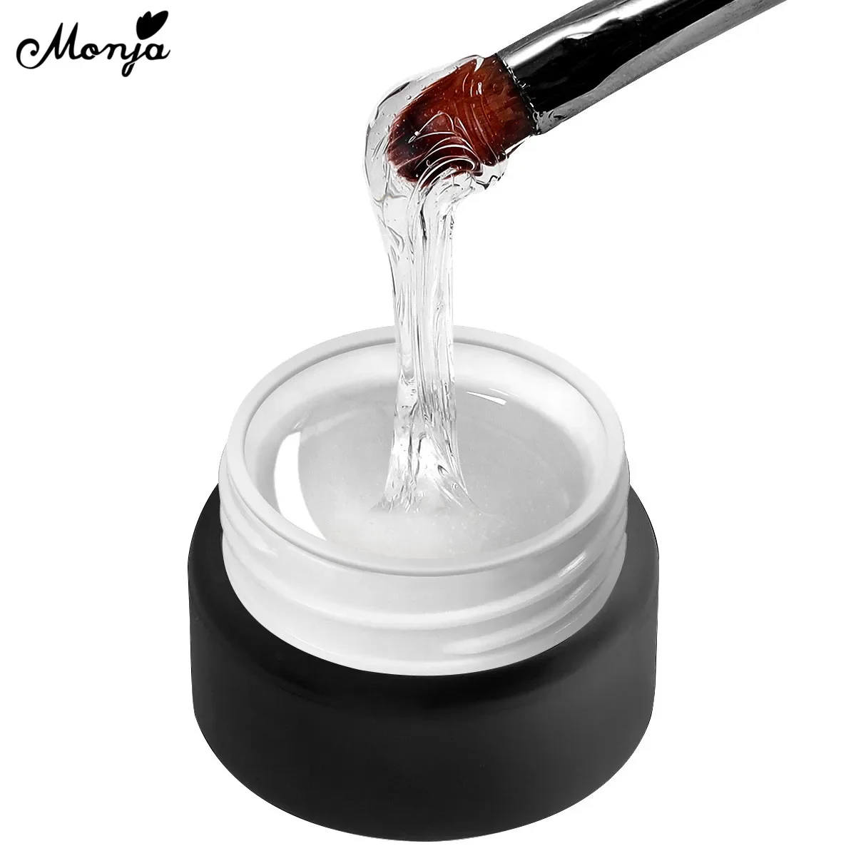 Monja 4PCS 8ml Nail Art UV Gel Glue Decoration Adhesive Flower 3D Carving Extension Builder Glueing False Tips Manicure Tools