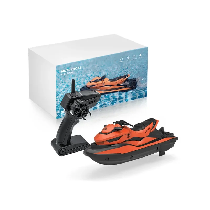 1:14 High-Speed Remote Control Jet Ski 2.4g Wireless Speedboat Electric Boat Simulation Model Boat Children Boy Toy Gift 4
