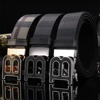 2025 High Quality Men's Belt Designer Genuine Leather Belts Male Metal Automatic Buckle Casual Fashionable Belt for men Jeans